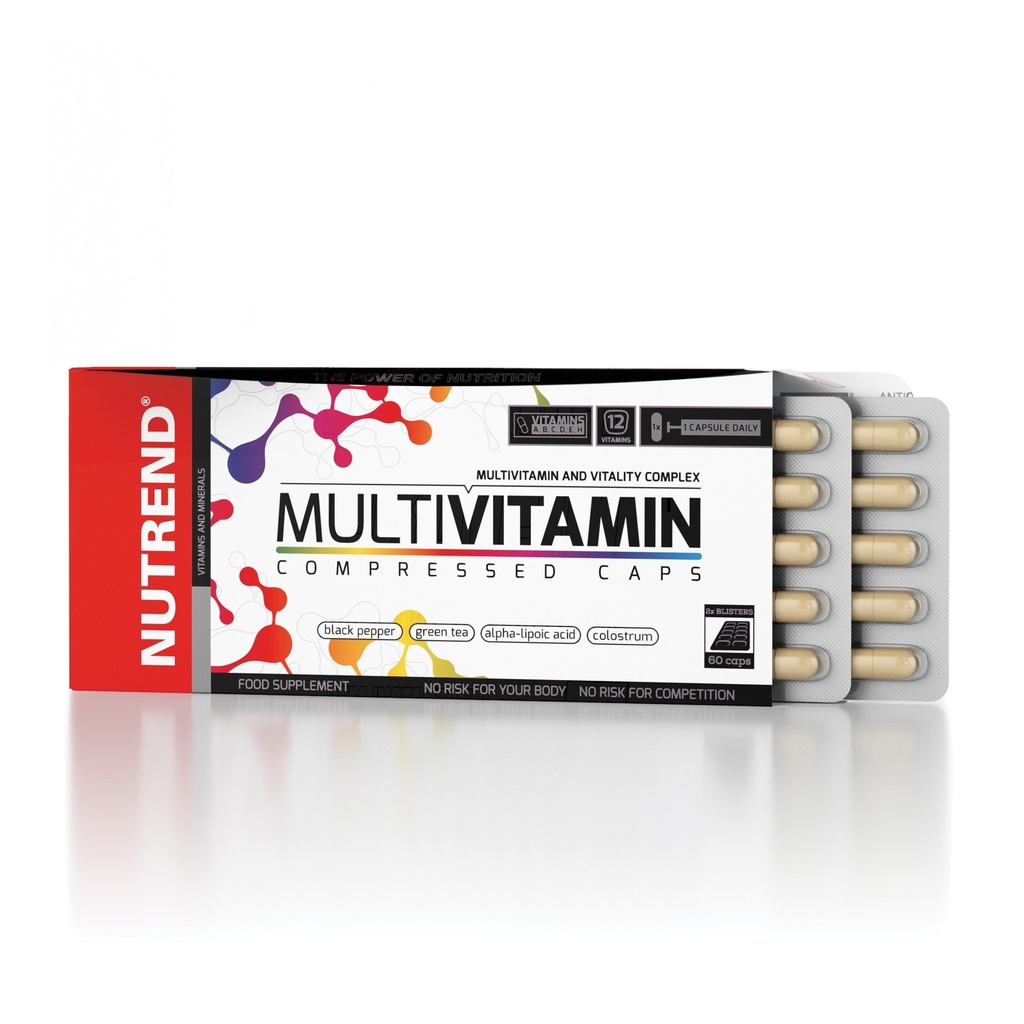 NUTREND MULTIVITAMIN COMPRESSED CAPS, 60 kapsula