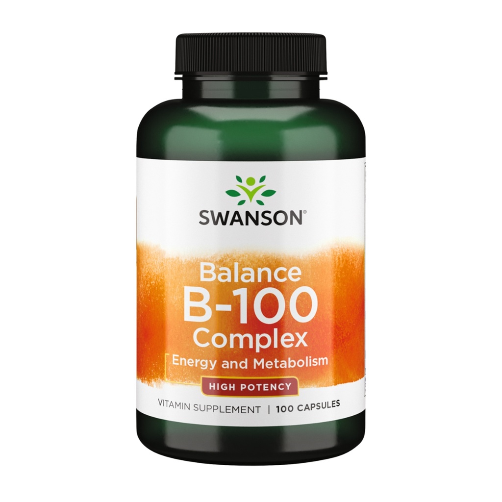 SWANSON BALANCE B-100 COMPLEX, 100 kapsul