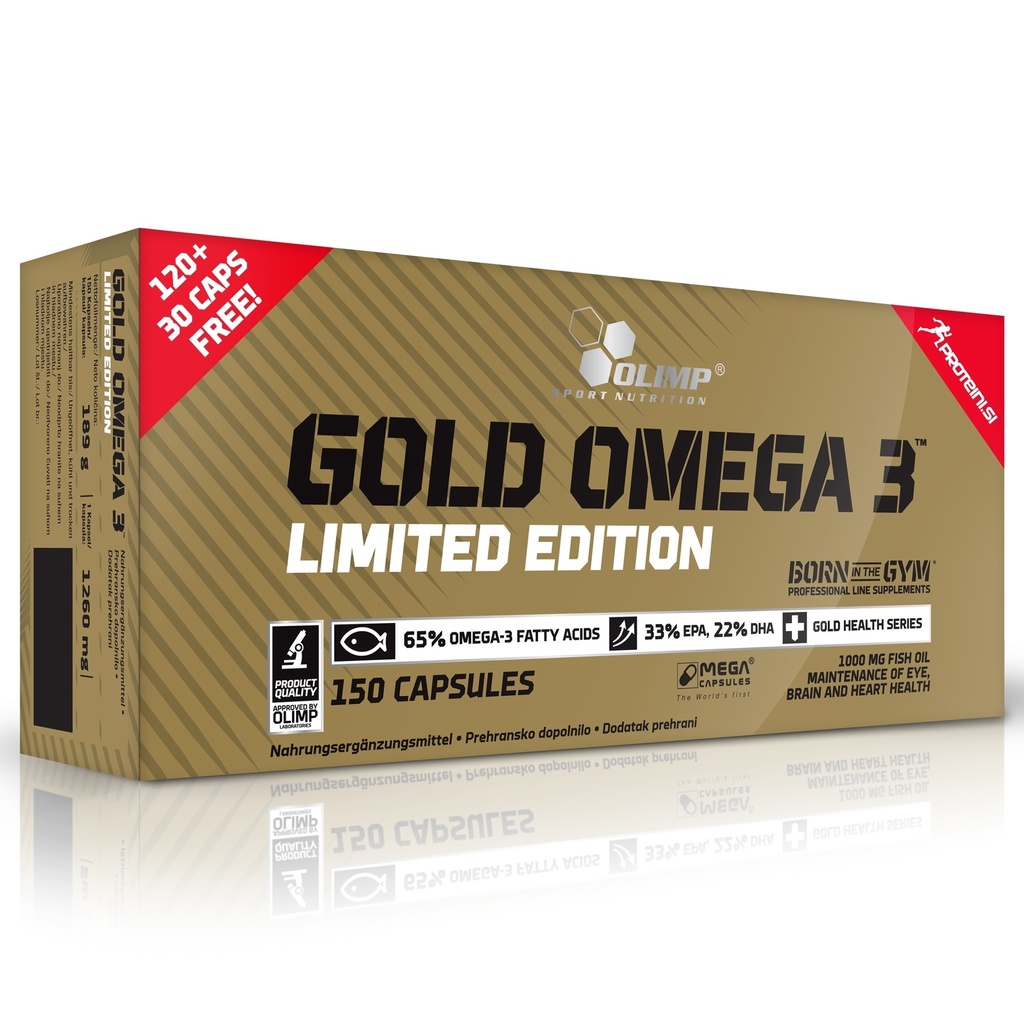 OLIMP GOLD OMEGA 3 LE, 120 + 30 kapsul