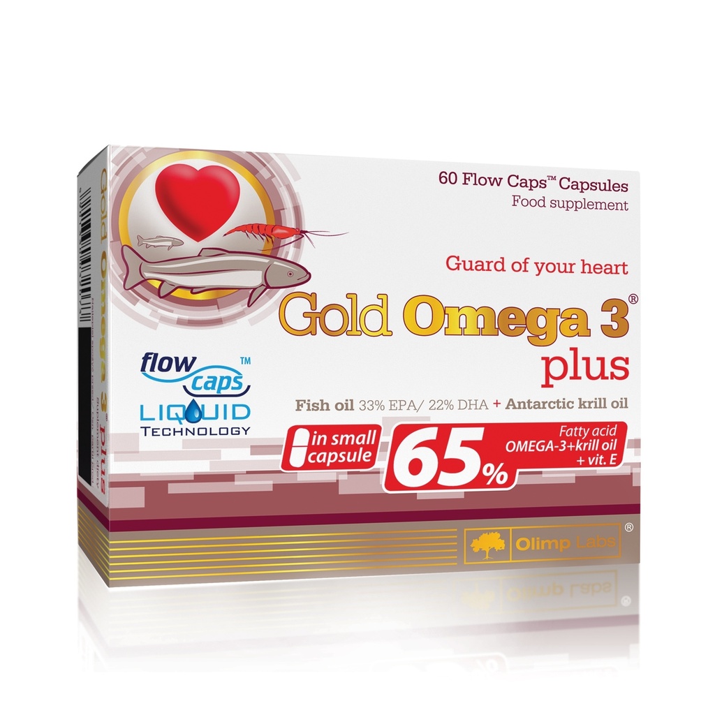 OLIMP GOLD OMEGA 3 PLUS con l'olio di krill, 60 capsule