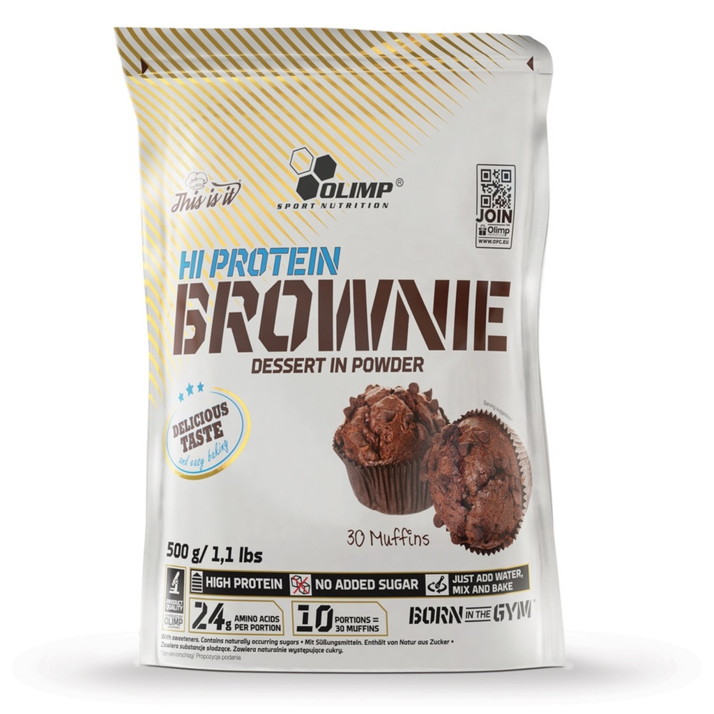 OLIMP HI PROTEIN BROWNIE, 500g