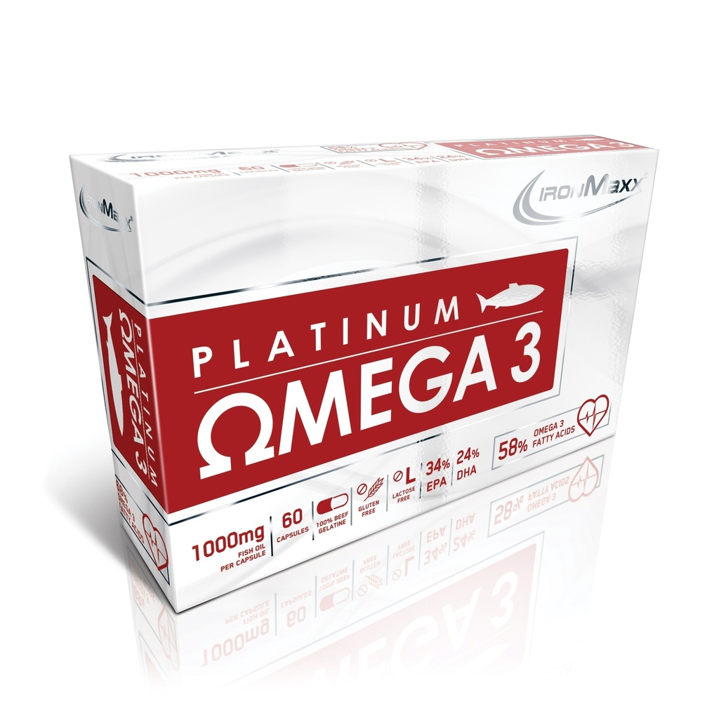 IRONMAXX PLATINUM OMEGA 3, 60 Kapseln