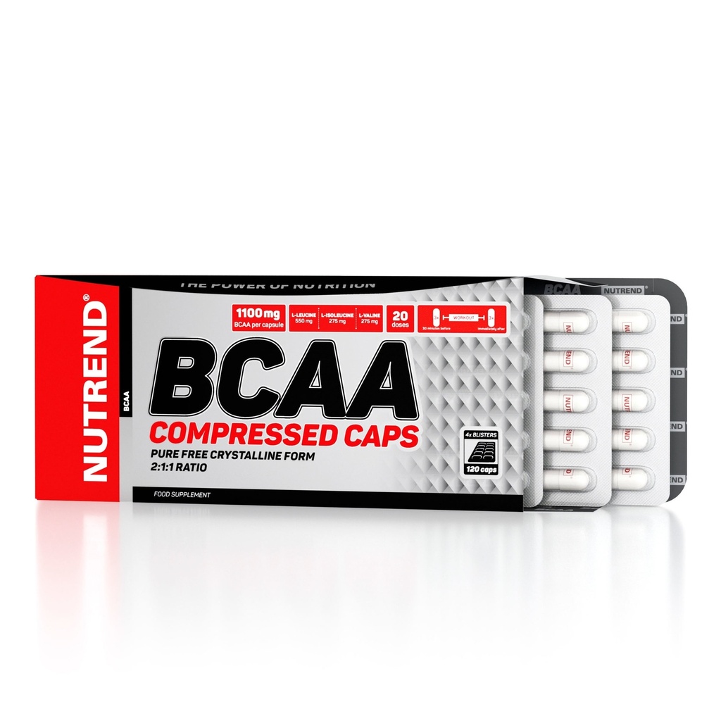 NUTREND BCAA COMPRESSED CAPS, 120 capsule