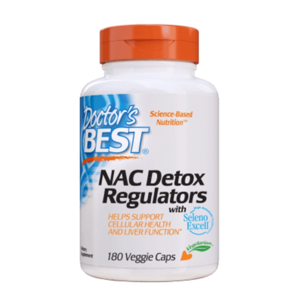 DR.'S BEST NAC DETOX REGULATORS, 180 capsule veg.
