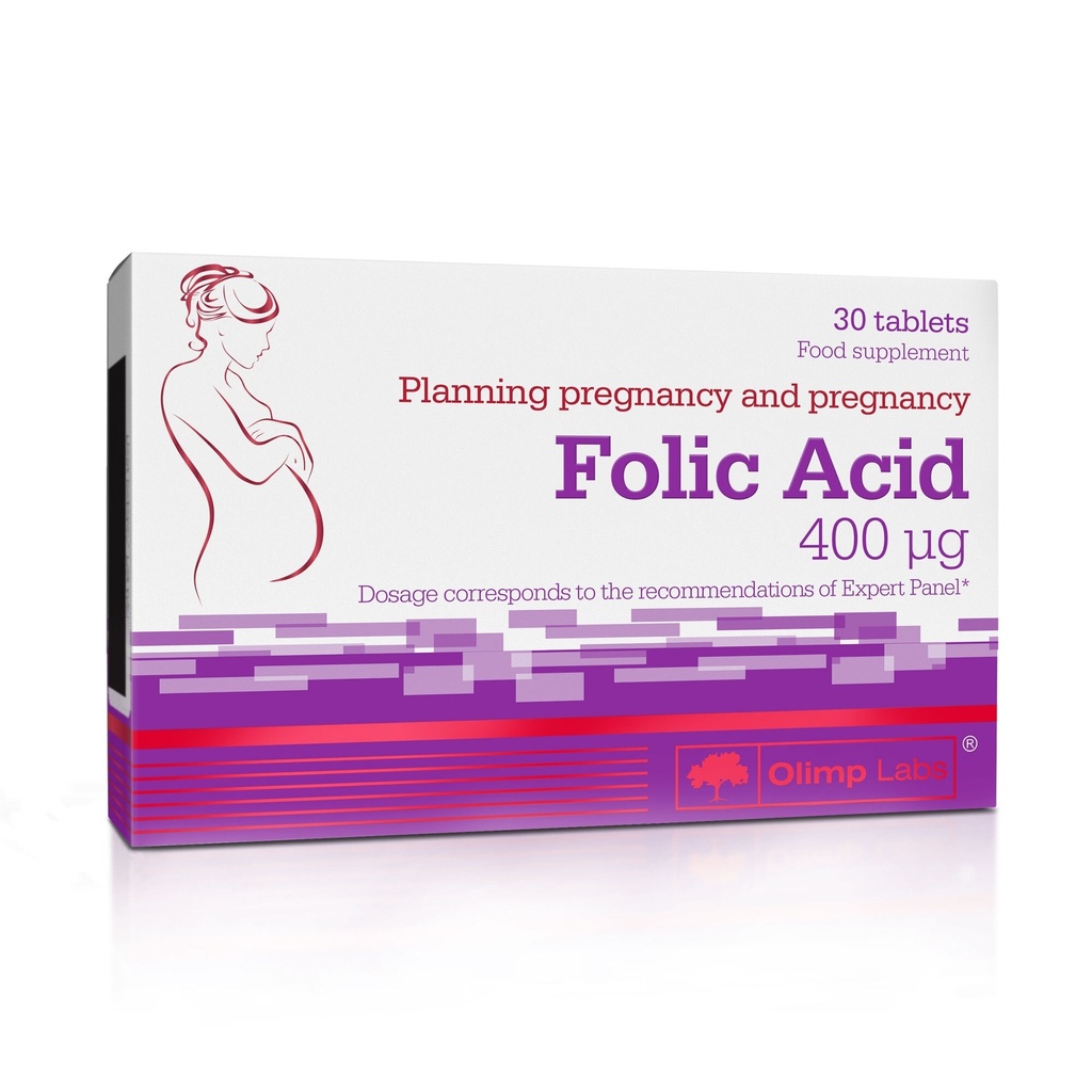 OLIMP FOLIC ACID 400 mcg, 30 compresse