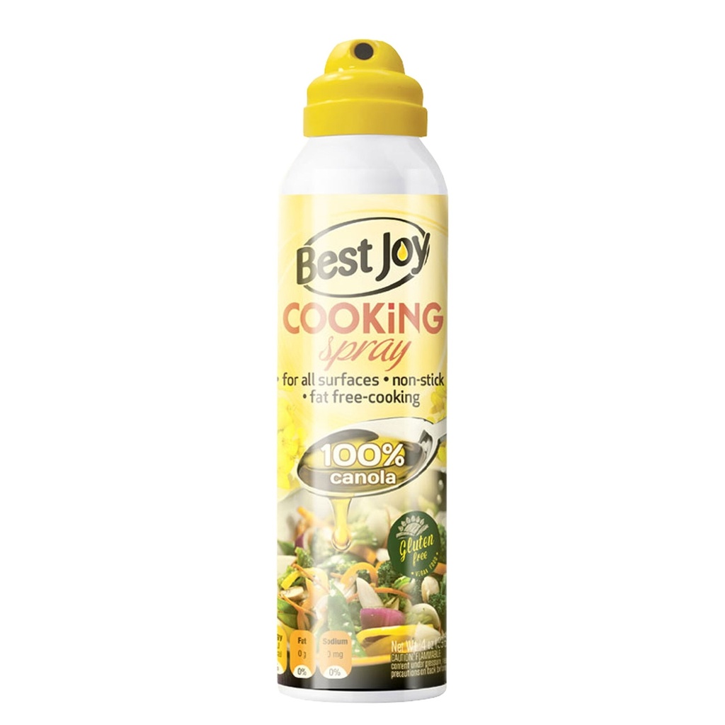 BEST JOY COOKING SPRAY 100% CANOLA OIL, 100ml