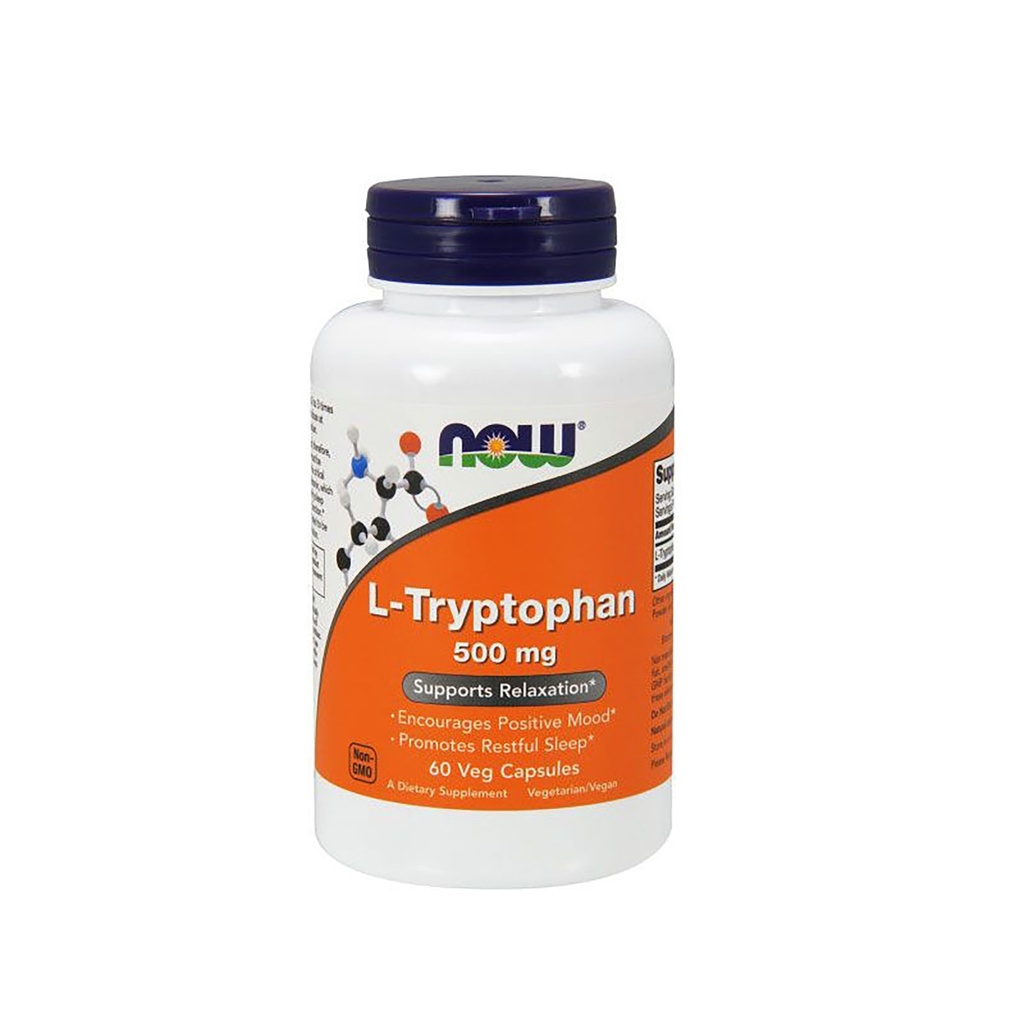 NOW L-TRYPTOPHAN, 60 capsule veg.