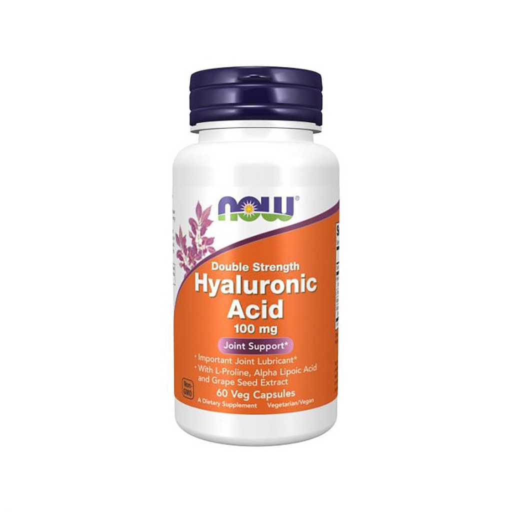 NOW HYALURONIC ACID, 60 veg. kapsul