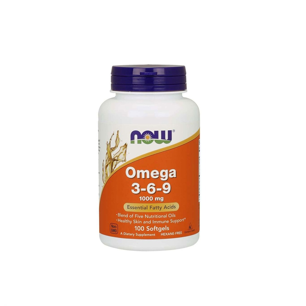 NOW OMEGA 3-6-9, 100 softgel kapsul