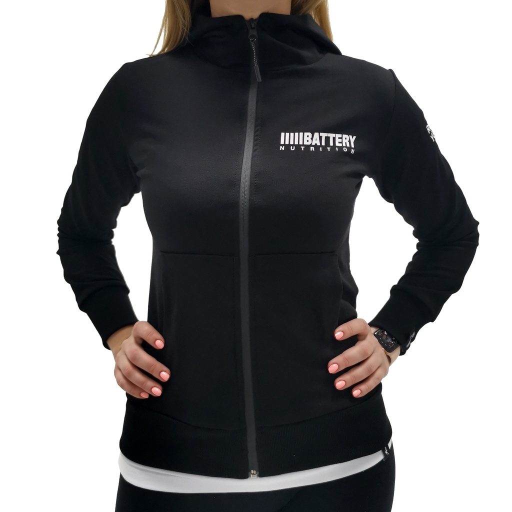 FELPA CON ZIP BATTERY DA DONNA