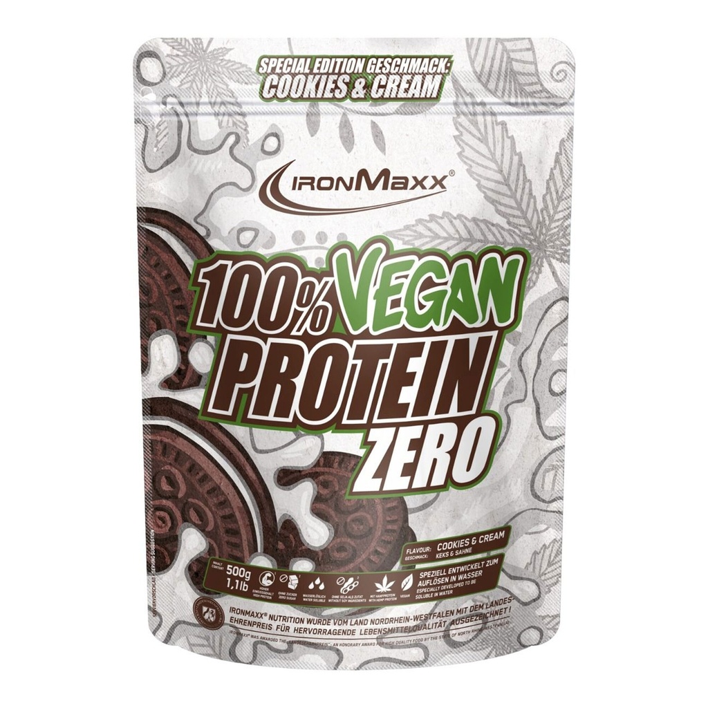 IRONMAXX 100% VEGAN PROTEIN ZERO, 500g