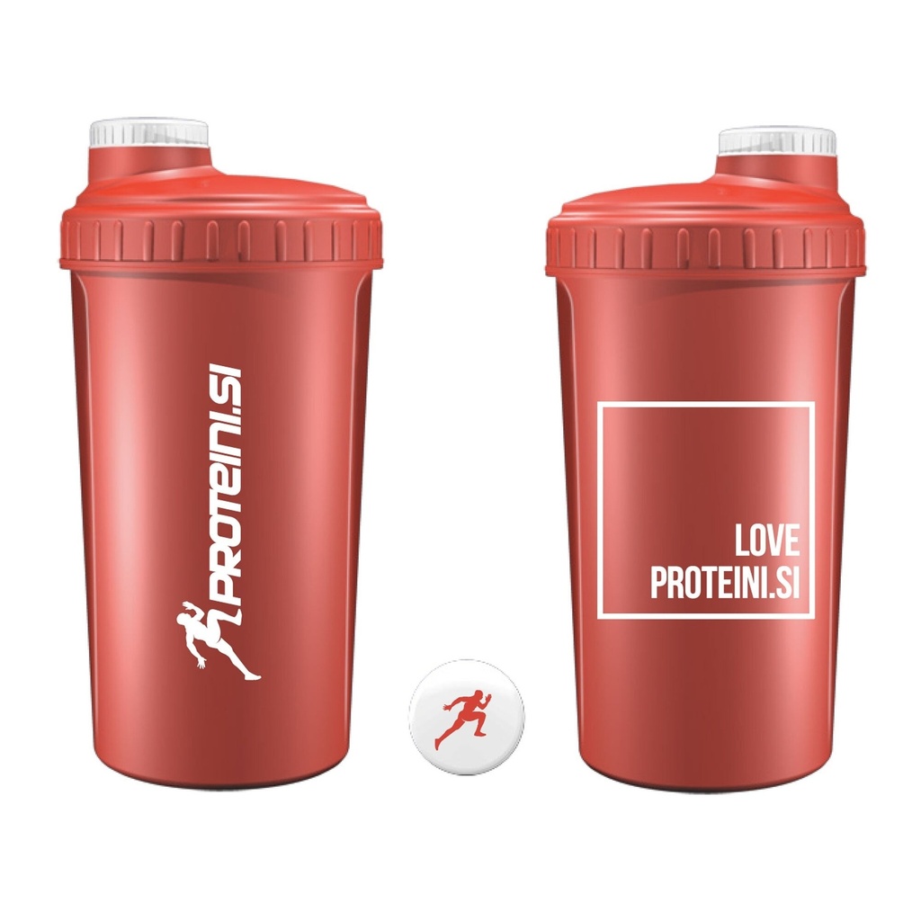 PROTEINI.SI SHAKER "LOVE", 700ml (RDEČ)