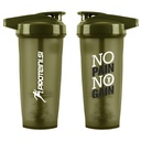 PROTEINI.SI SHAKER "NO PAIN NO GAIN" (OLIVE GREEN), 800ml